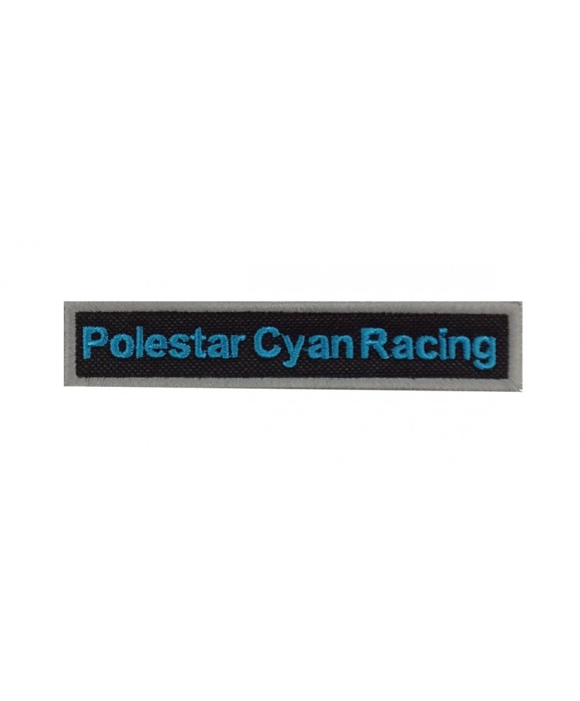 1976 Embroidered patch 11x2 VOLVO POLESTAR CYAN RACING