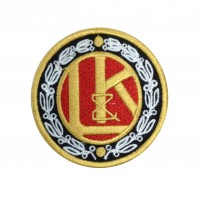 1979 Parche emblema bordado 7x7 LAURIN & KLEMENT PRE SKODA 1895-1925