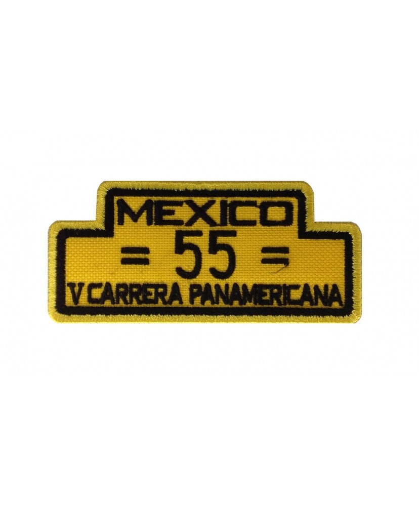 1980 Patch emblema bordado 10x4 PORSCHE 550 SPYDER 5º CARRERA PANAMERICANA 1954