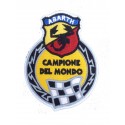 1984 Patch emblema bordado 10X8 ABARTH CAMPIONE DEL MUNDO