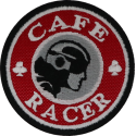 2043 Parche emblema bordado 7x7 CAFE RACER