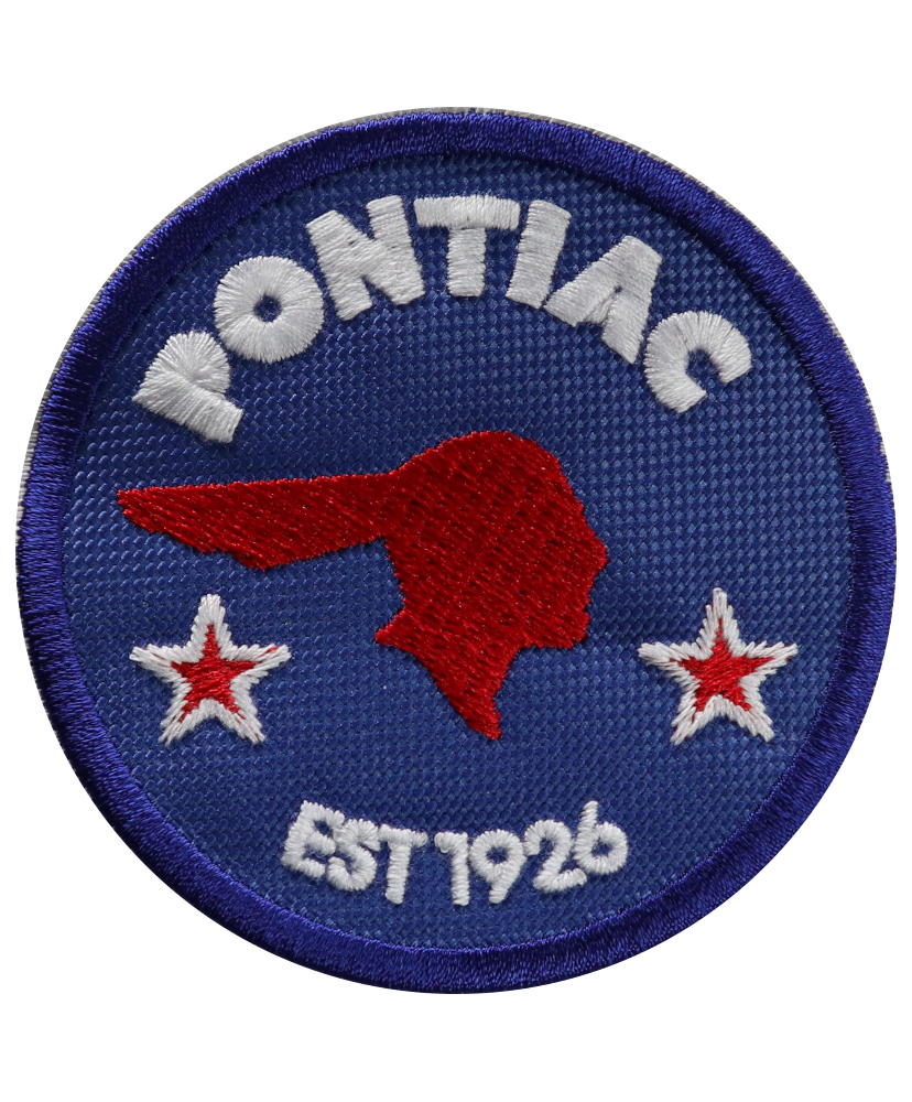 2075 Embroidered patch 7x7 PONTIAC