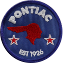 2075 Embroidered patch 7x7 PONTIAC