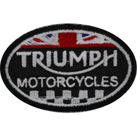 2084 Parche emblema bordado 7x4 TRIUMPH MOTORCYCLES