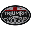 2084 Parche emblema bordado 7x4 TRIUMPH MOTORCYCLES