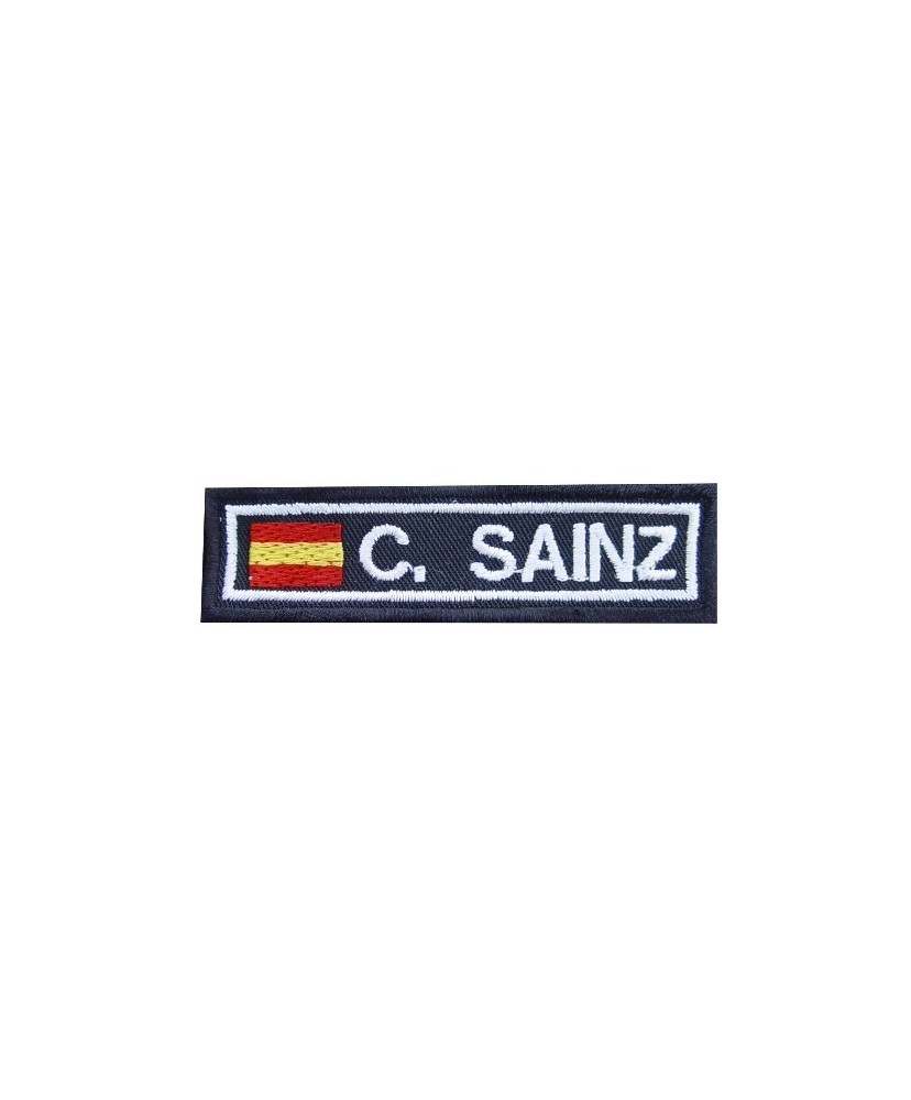 Embroidered patch 8X2.3 CARLOS SAINZ SPAIN