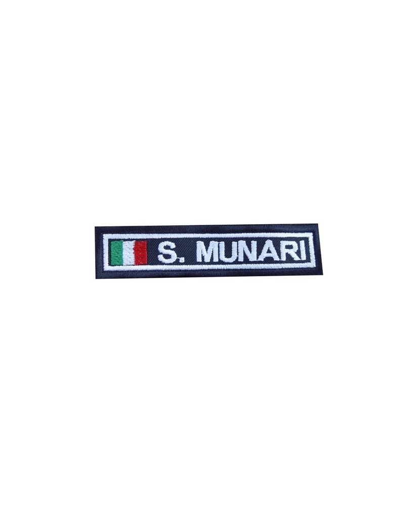 Patch emblema bordado 10X2.3 SANDRO MUNARI ITALIA