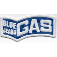 Embroidered patch 8x4 GAS BLUE JEANS