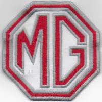 0452 Parche emblema bordado 8x8 MG MOTOR MORRIS GARAGES