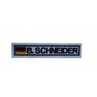 Patch emblema bordado 10X2.3 BERND SCHNEIDER ALEMANHA