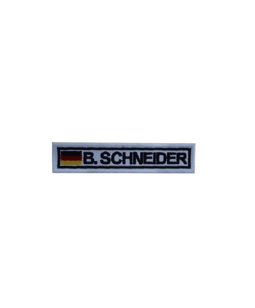 Embroidered patch 10X2.3 BERND SCHNEIDER GERMANY