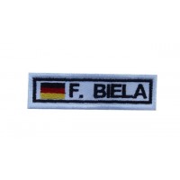 Embroidered patch 8X2.3 FRANK BIELA GERMANY