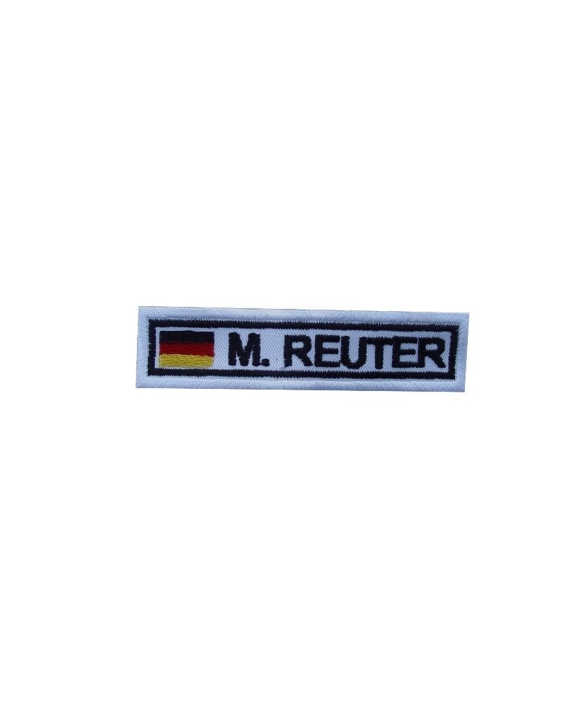 Embroidered patch 10X2.3 MANUEL REUTER GERMANY