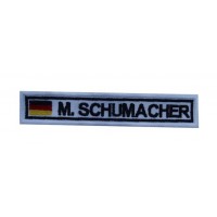 Patch emblema bordado 12X2.3 MICHAEL SCHUMACHER ALEMANHA