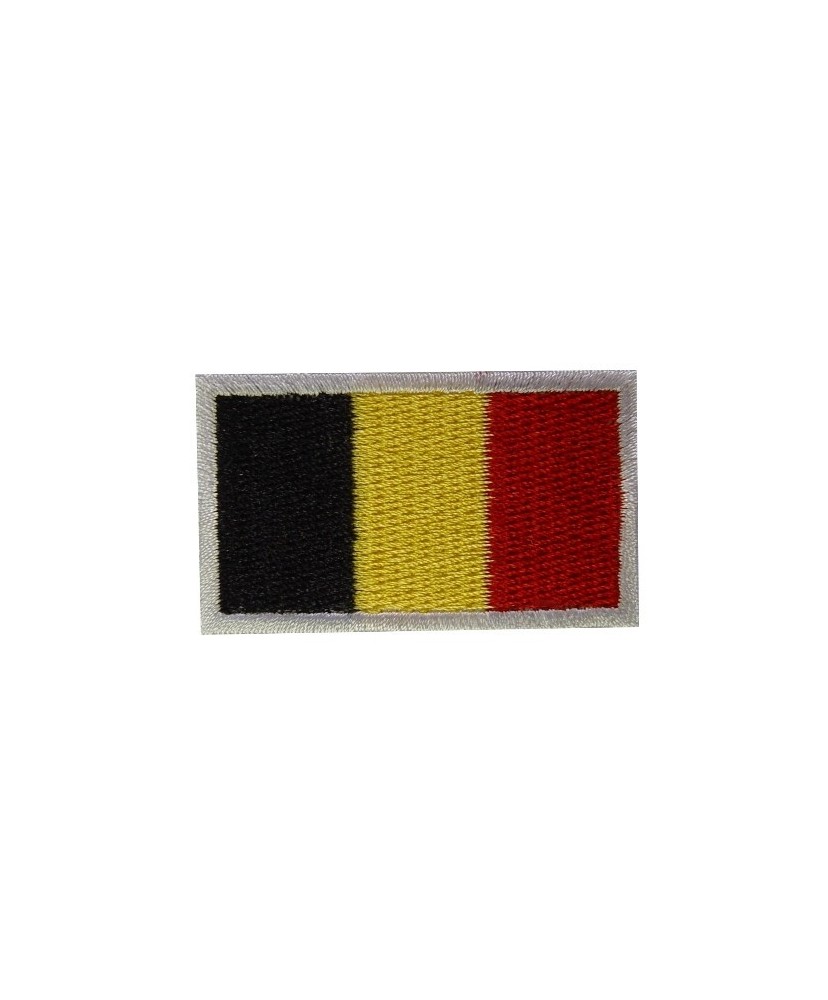 Embroidered patch 6X3,7 flag BELGIUM