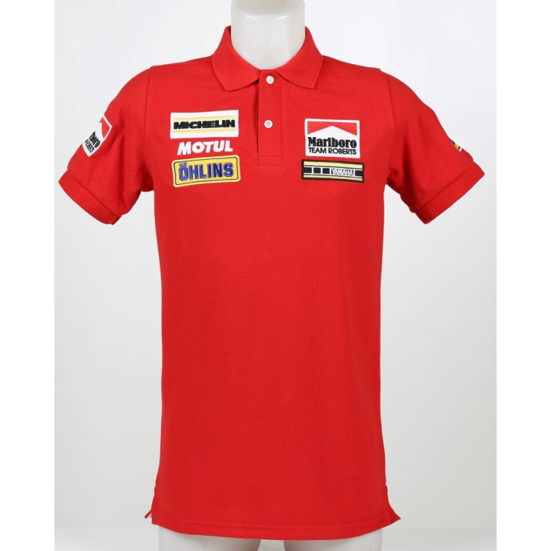 1904 polo YAMAHA MARLBORO TEAM ROBERTS WAYNE RAINEY MOTO GP CHAMPION Premium Quality