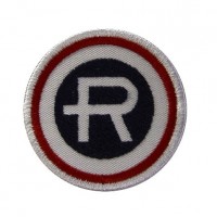 Patch emblema bordado 4x4 R