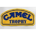 0040 Embroidered patch 20x10 CAMEL TROPHY blue