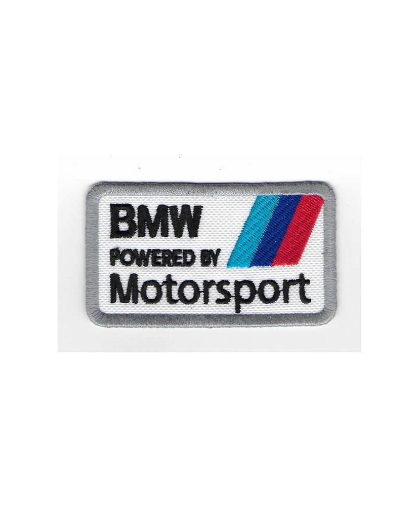 2230 Badge à coudre - Patch écusson brodé 8x5 BMW M powered by MOTORSPORT