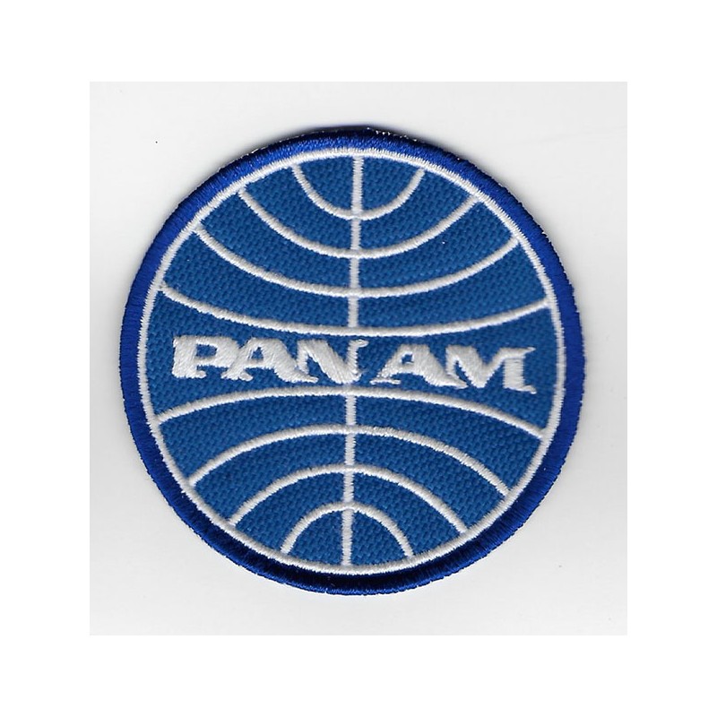 2246 Embroidered Badge - Patch Sew On 65mmX65mm PANAM - Patcholand