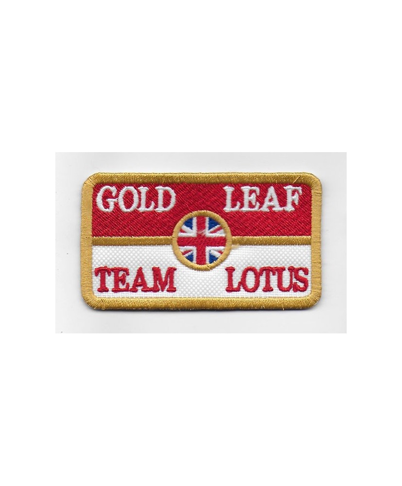 Embroidered patch 8X5 LOTUS GOLD LEAF 