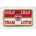Patch emblema bordado 8X5 LOTUS GOLD LEAF 