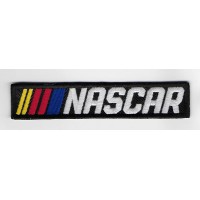 2285 Parche emblema bordado 11x2 NASCAR blanco