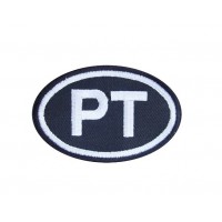 Patch emblema bordado 8X5 PT PORTUGAL