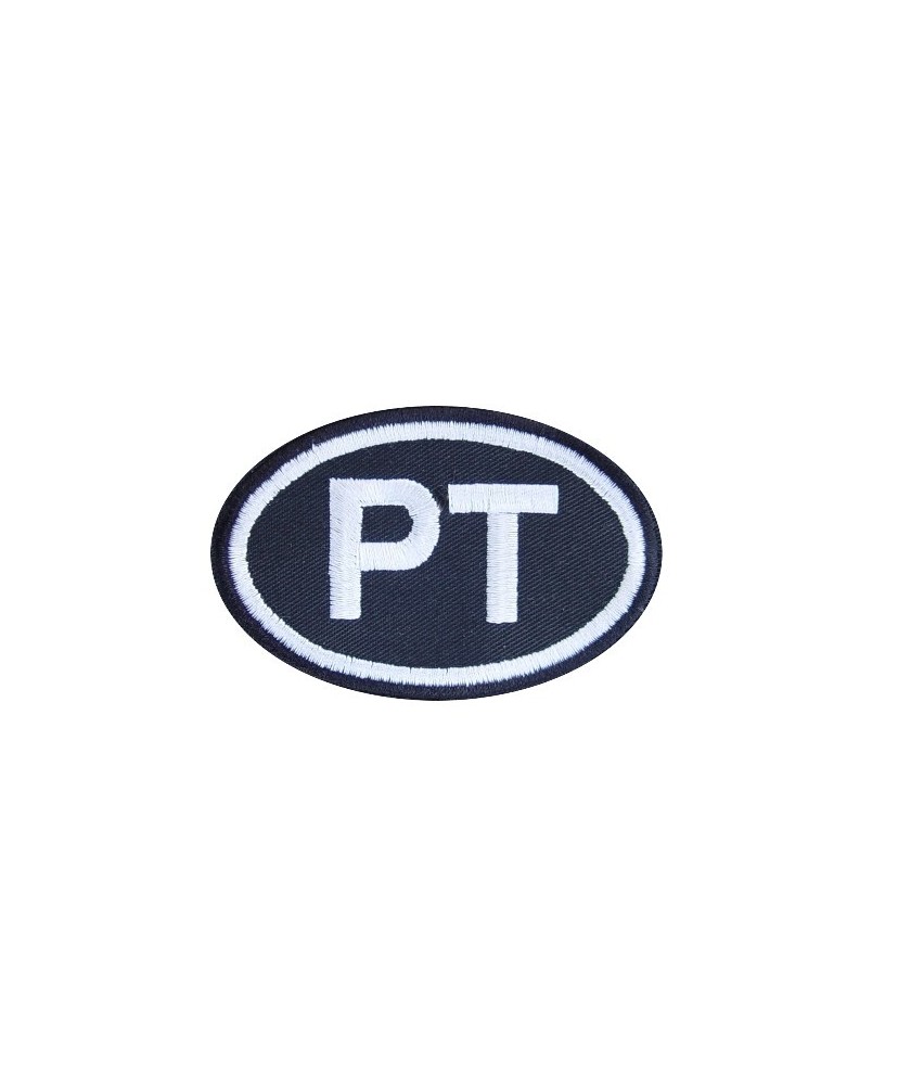 Patch emblema bordado 8X5 PT PORTUGAL