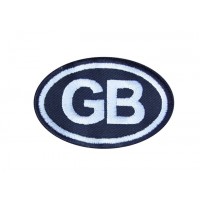 Patch emblema bordado 8X5 GB GRÃ BRETANHA