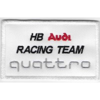 Patch emblema bordado AUDI QUATTRO HB RACING TEAM