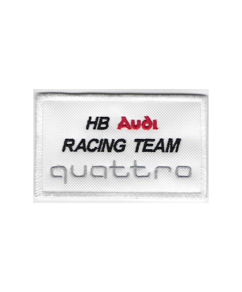 Embroidered patch 10x6 AUDI QUATTRO HB RACING TEAM