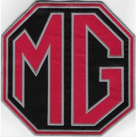0910 Embroidered patch 18x18 MG MOTOR MORRIS GARAGES