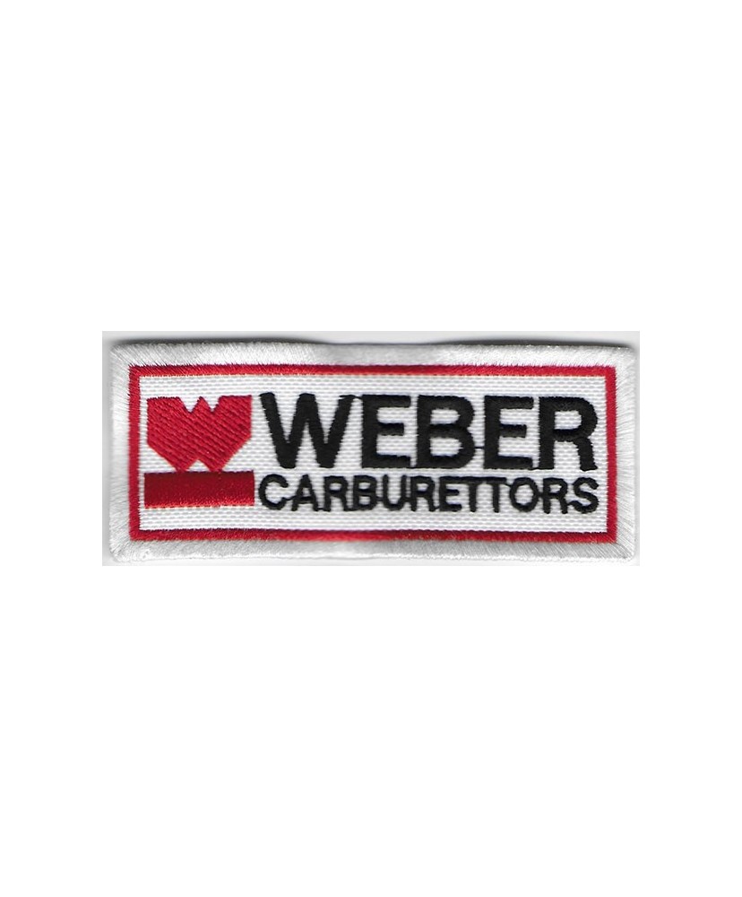 Embroidered patch 10x4 WEBER CARBURATTORS