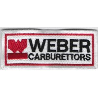 0546 Embroidered patch 10x4 WEBER CARBURATTORS