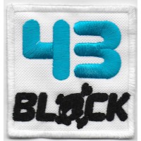 0884 Patch emblema bordado 7x7 nº 43 KEN BLOCK