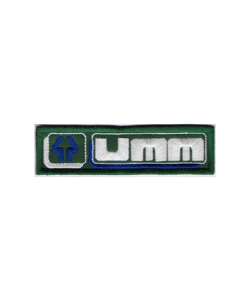 2343 Parche emblema bordado 11X3 UMM União Metalo-Mecânica