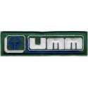 2343 Parche emblema bordado 11X3 UMM União Metalo-Mecânica
