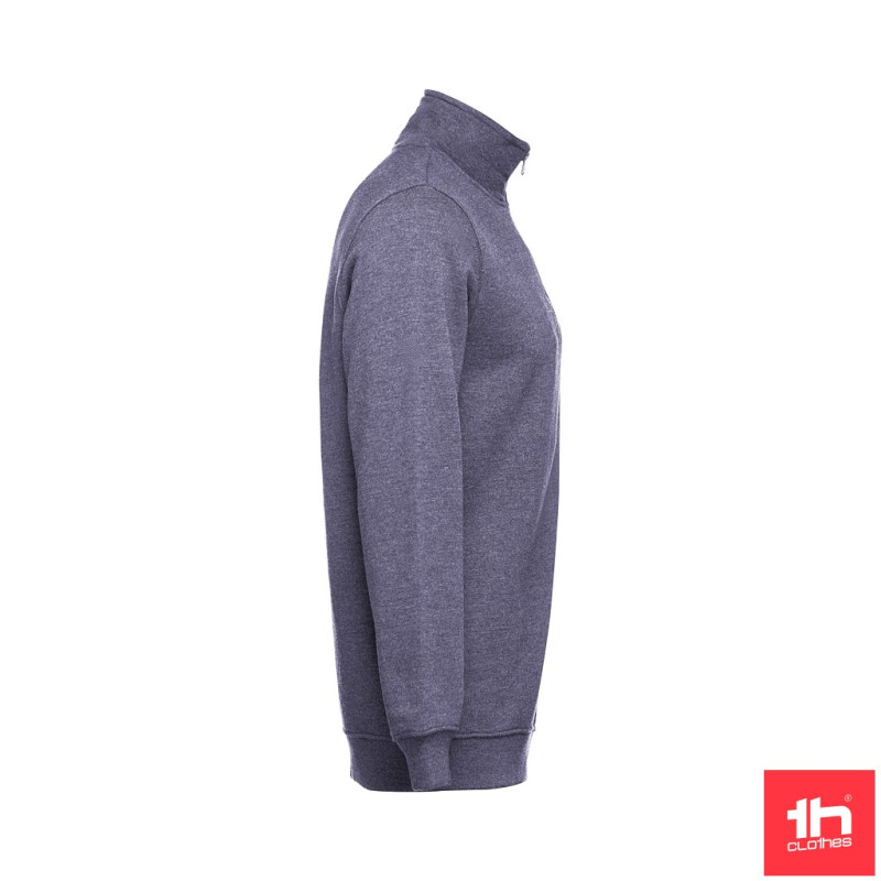 2348 Sweatshirt unisex THC BUDAPEST with 1/4 zip