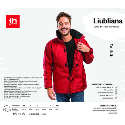 2355 Parka rembourré THC LIUBLIANA unissex