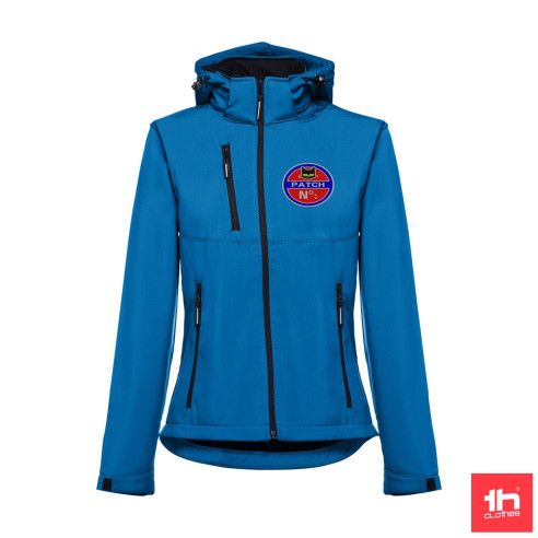 1912 chaqueta softshell con capucha mujer personalisada 1 parche