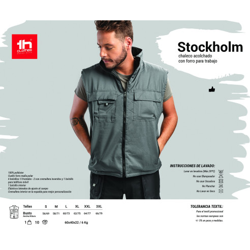 2361 Gilet de travail moletoné THC STOCKHOLM