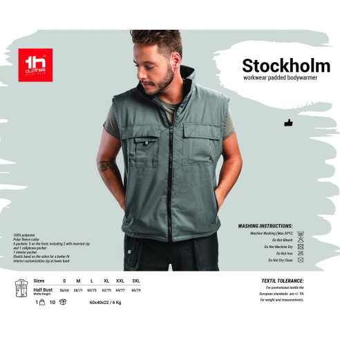 2361 Gilet de travail moletoné THC STOCKHOLM