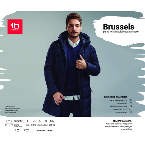 2360 PARKA LONG MOLTONÉ UNISEX THC BRUSSELS