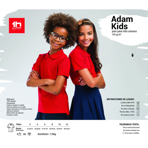 2378 POLO unisexe enfant THC ADAM KIDS