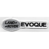 0948 Embroidered patch 11X3 LAND ROVER DEFENDER white