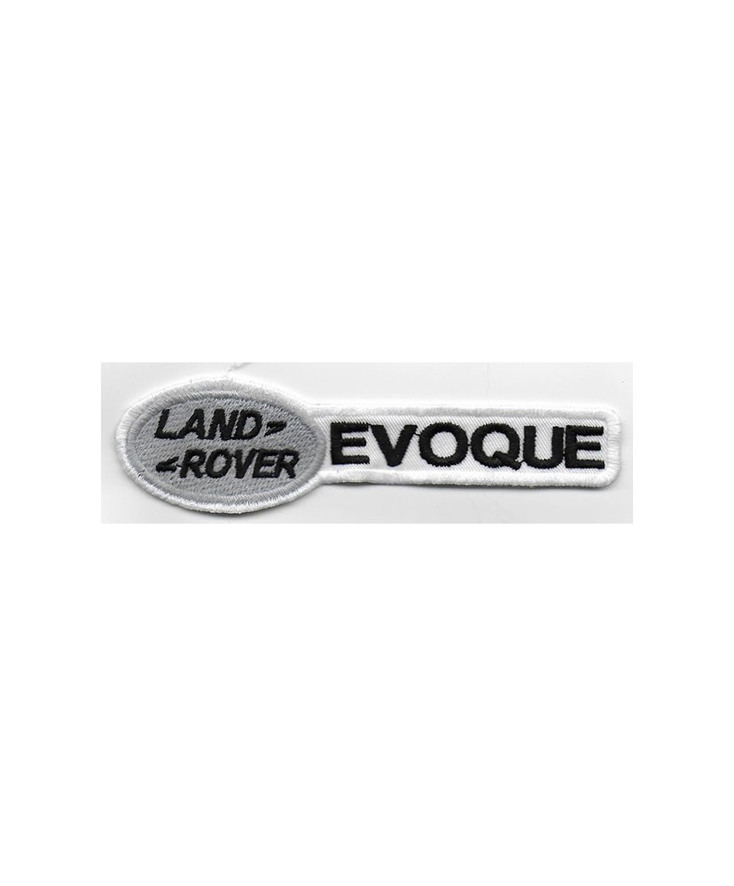0948 Embroidered patch 11X3 LAND ROVER DEFENDER white
