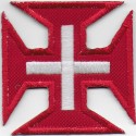 1481 Patch emblema bordado 6X6 BANDEIRA REDONDA VESPA
