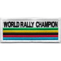 2389 Patch écusson brodé 10x4 FIAT WORLD RALLY CHAMPION