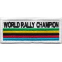 2389 Embroidered patch 10x4 FIAT WORLD RALLY CHAMPION